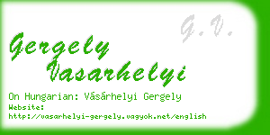 gergely vasarhelyi business card
