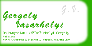 gergely vasarhelyi business card
